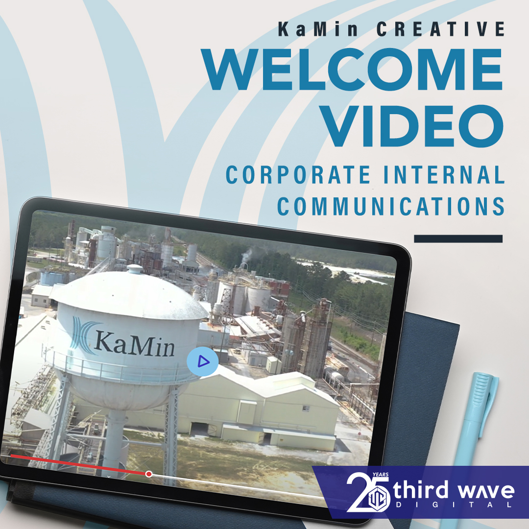 corporate internal communications creative welcome video for KaMin 