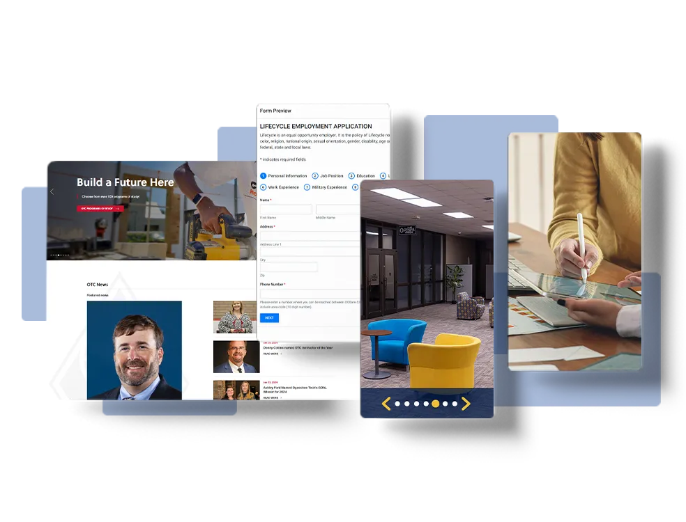 Responsive website design across desktop, tablet, and mobile devices